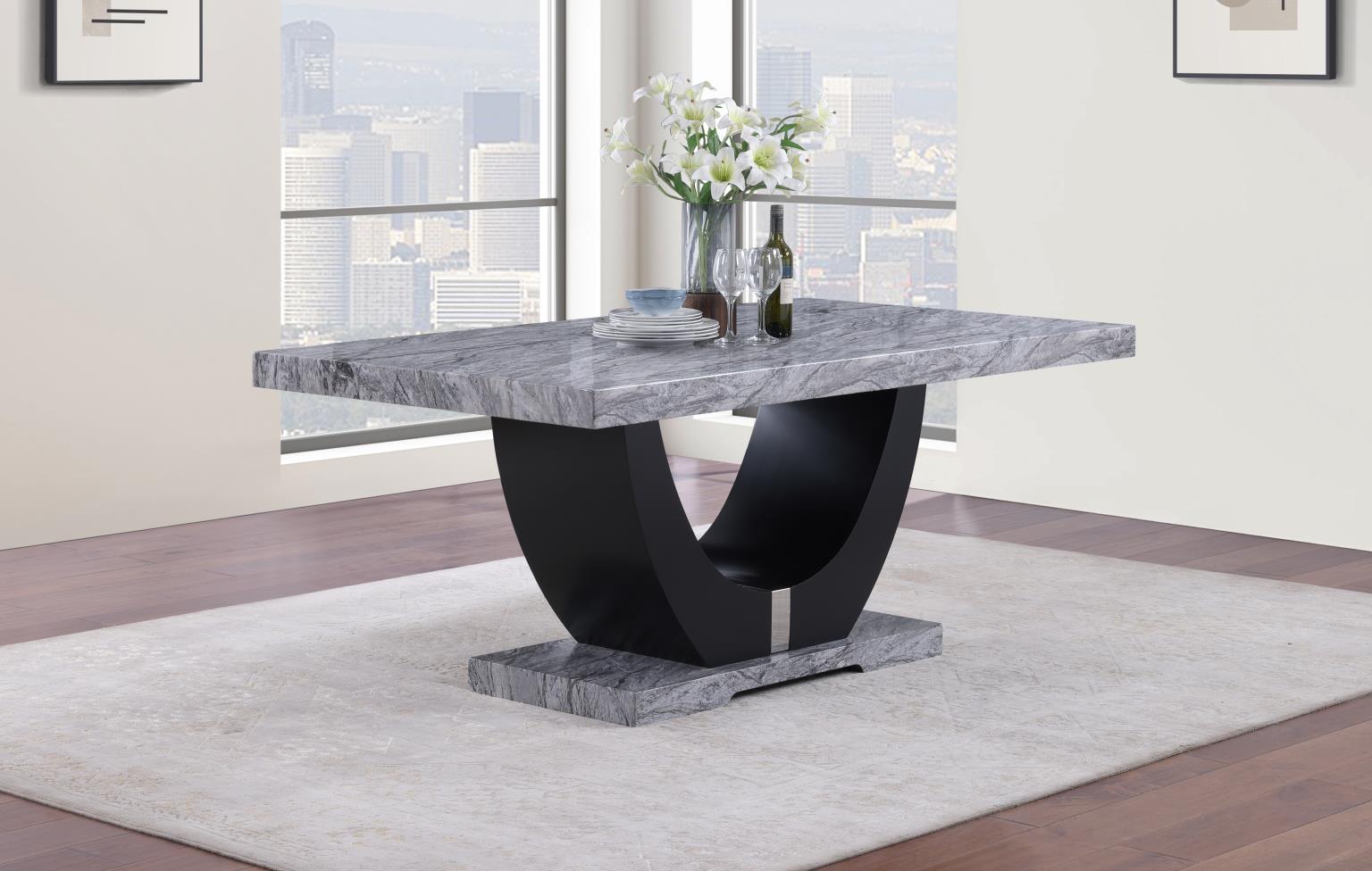 DINING TABLE & 6 SIDE CHAIRS view 3