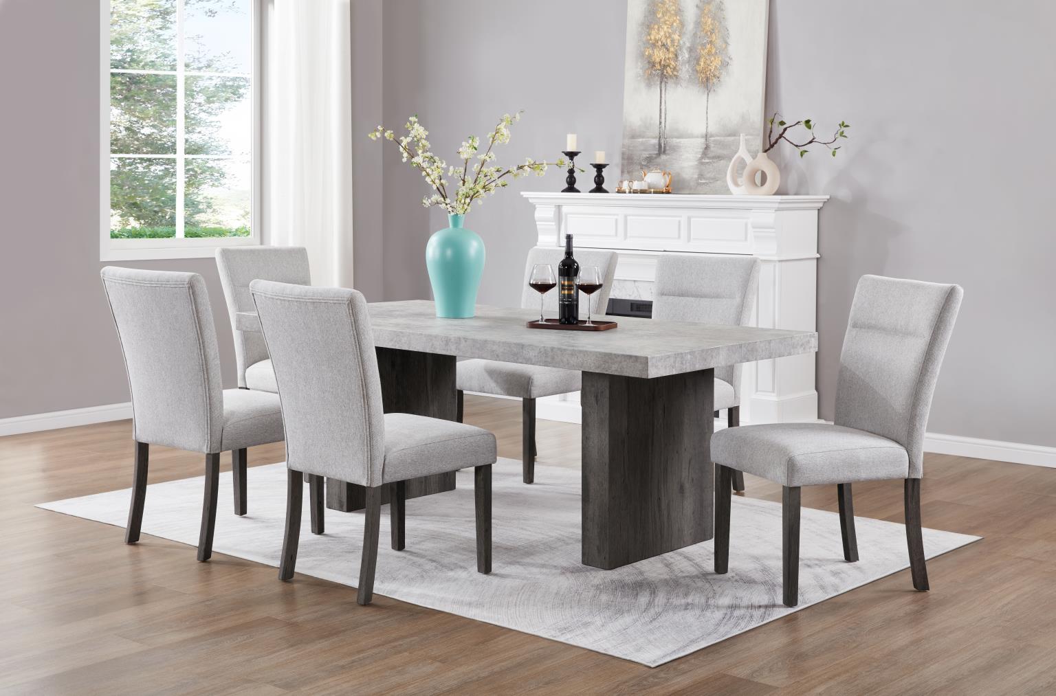 Dining Table & 4 Side Chairs view 2