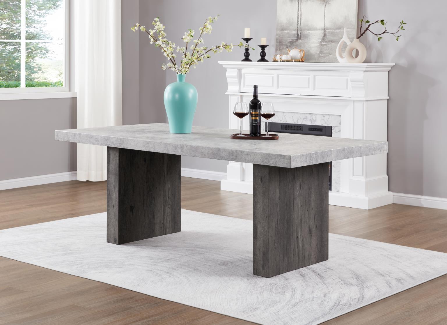 GRAY DINING CHAIR (2/BOX) view 3