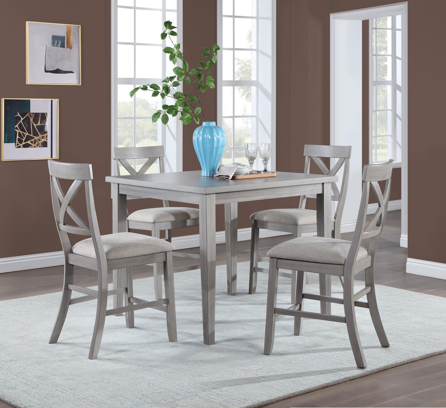 Dining Table & 4 Side Chairs view 2