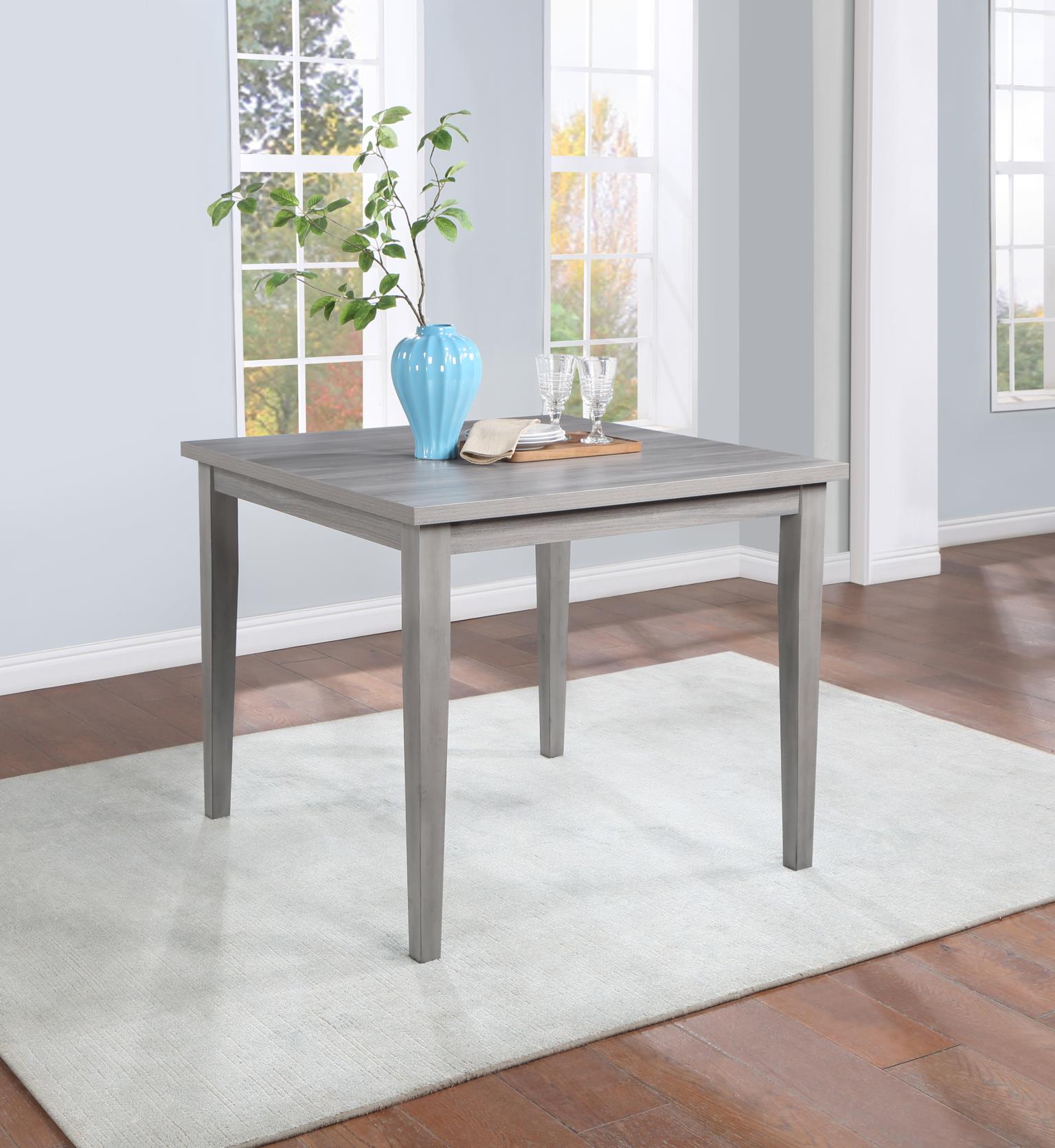 GRAY SQUARE COUNTER HEIGHT TABLE view 2