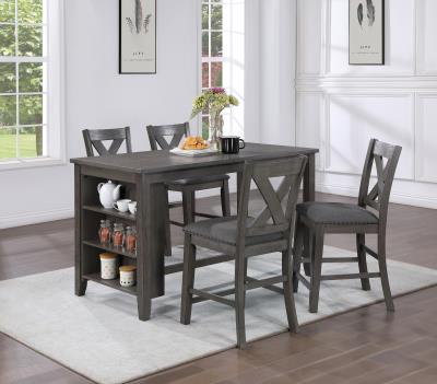 GRAY PUB STOOL (PRICE PER CHAIR/MOQ 2)