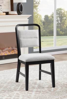 BLACK DINING SIDE CHAIR