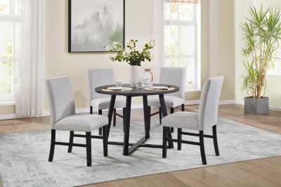 DINING TABLE & 4 SIDE CHAIRS