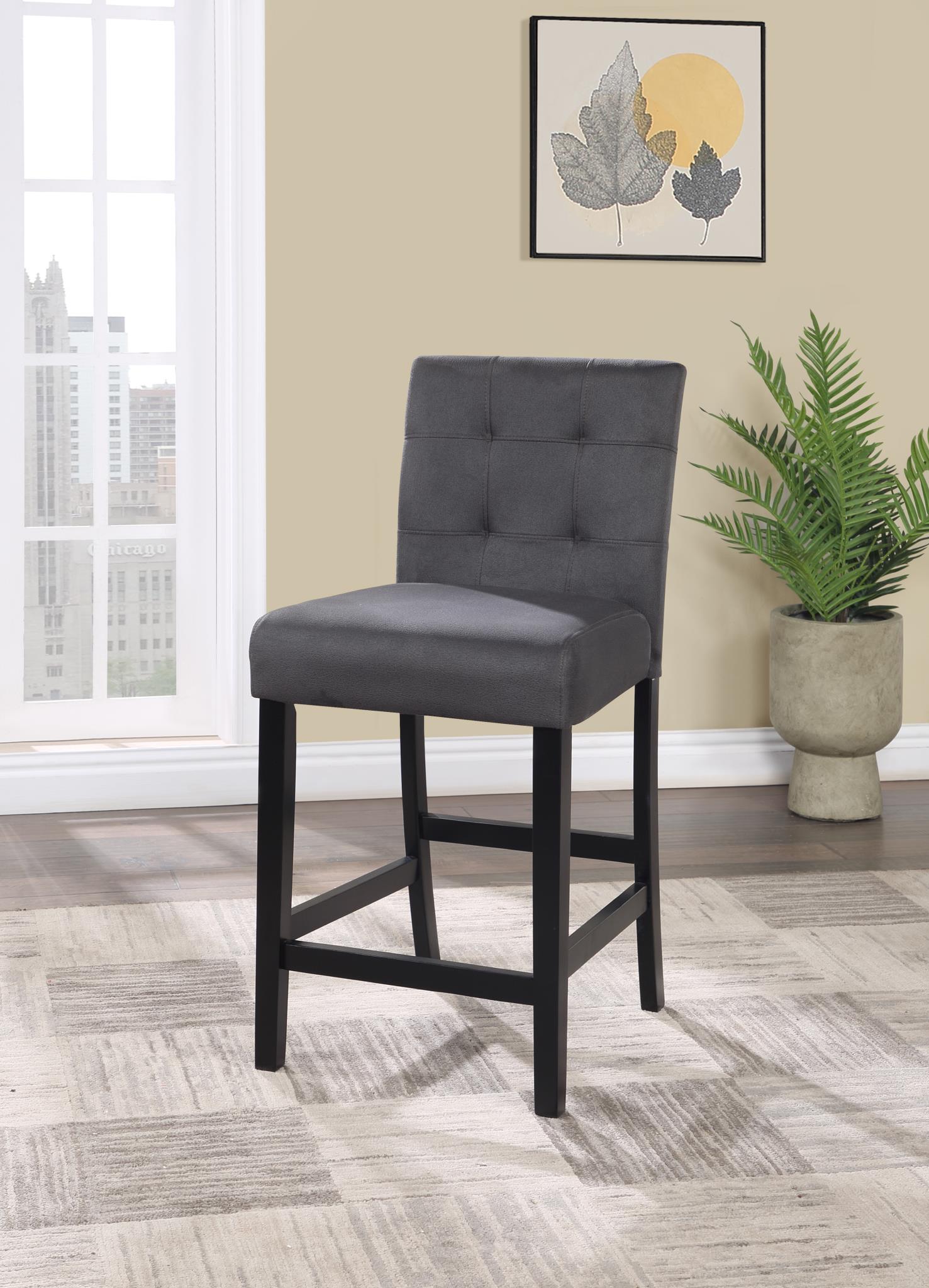 GRAY COUNTER TABLE W/ 4 CHAIRS view 4