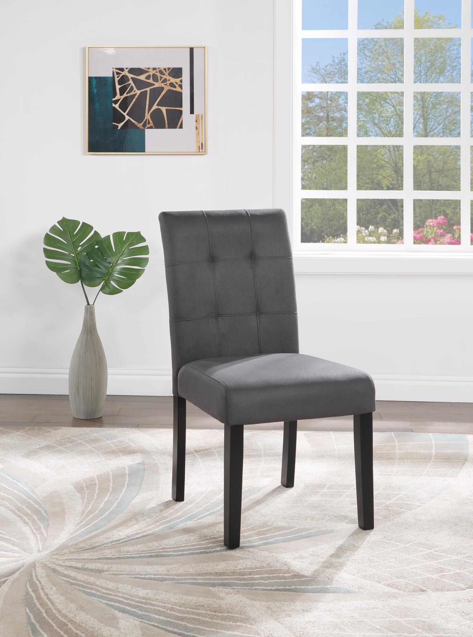 GRAY DINING TABLE W/ 4 CHAIRS view 4