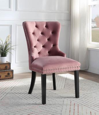 PINK VELVET DINING SIDE CHAIR (Price Per Chair/MOQ 2)