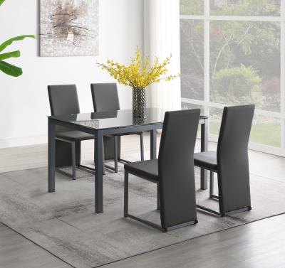 DINING TABLE & 4 SIDE CHAIRS