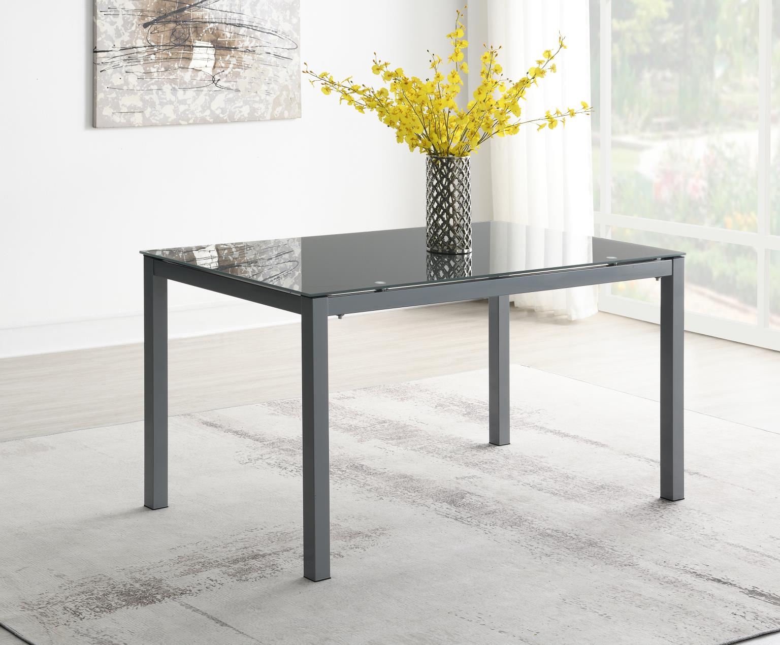 CHARCOAL DINING TABLE view 2