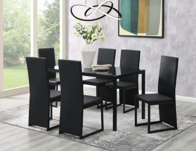BLACK DINING TABLE