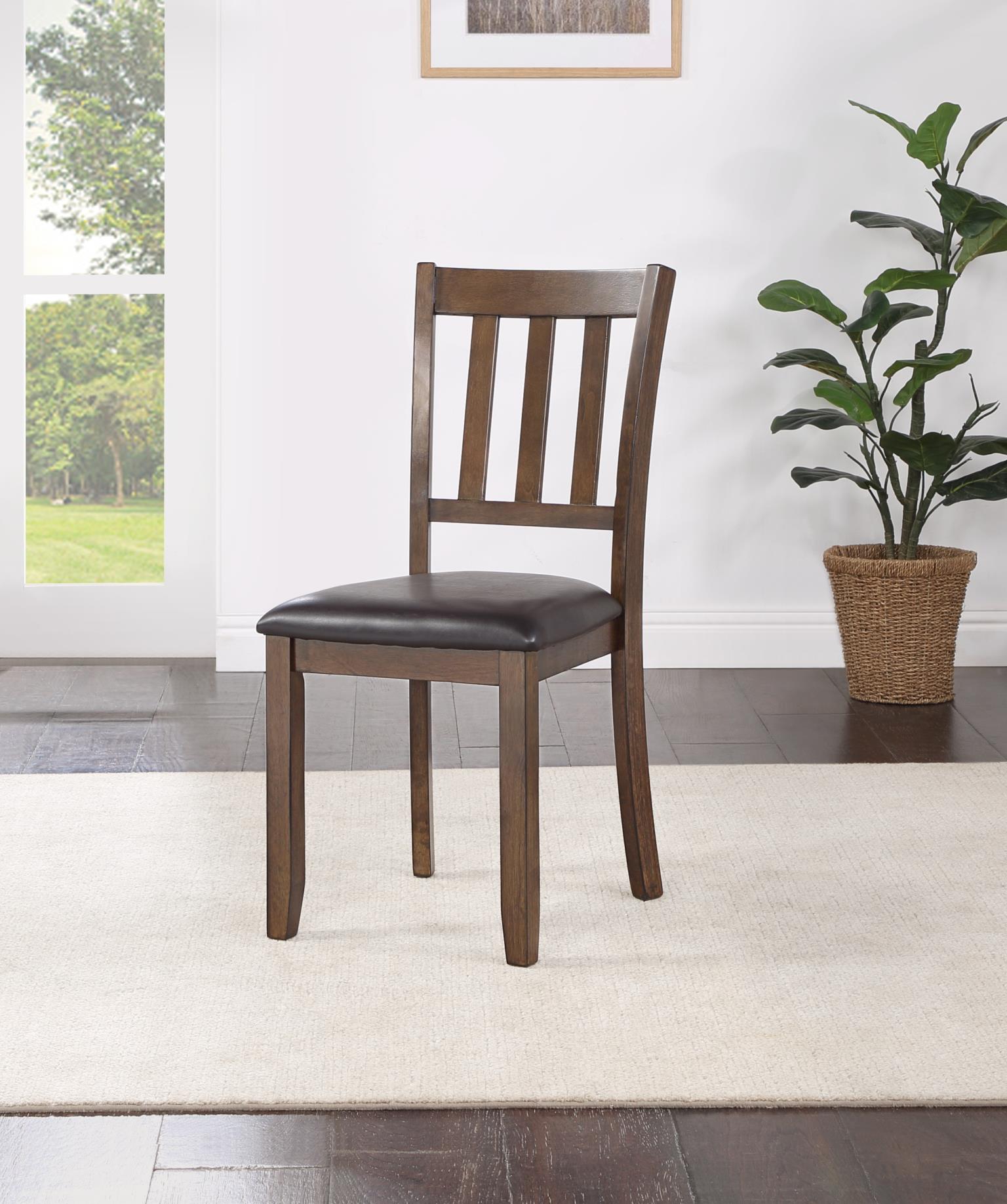 WALNUT DINING TABLE W/ 4 CHAIRS view 4