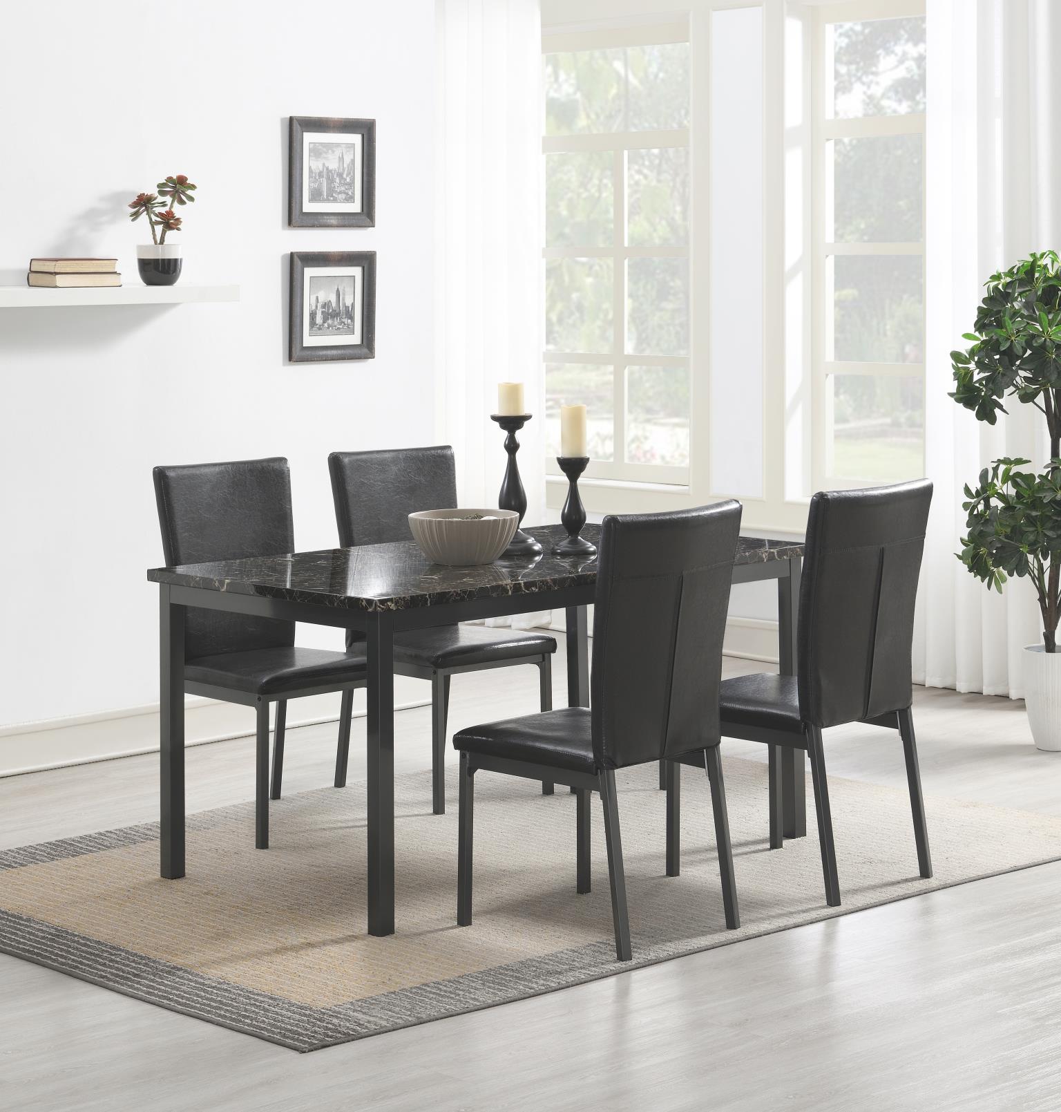 DINING TABLE & 4 CHAIRS view 2
