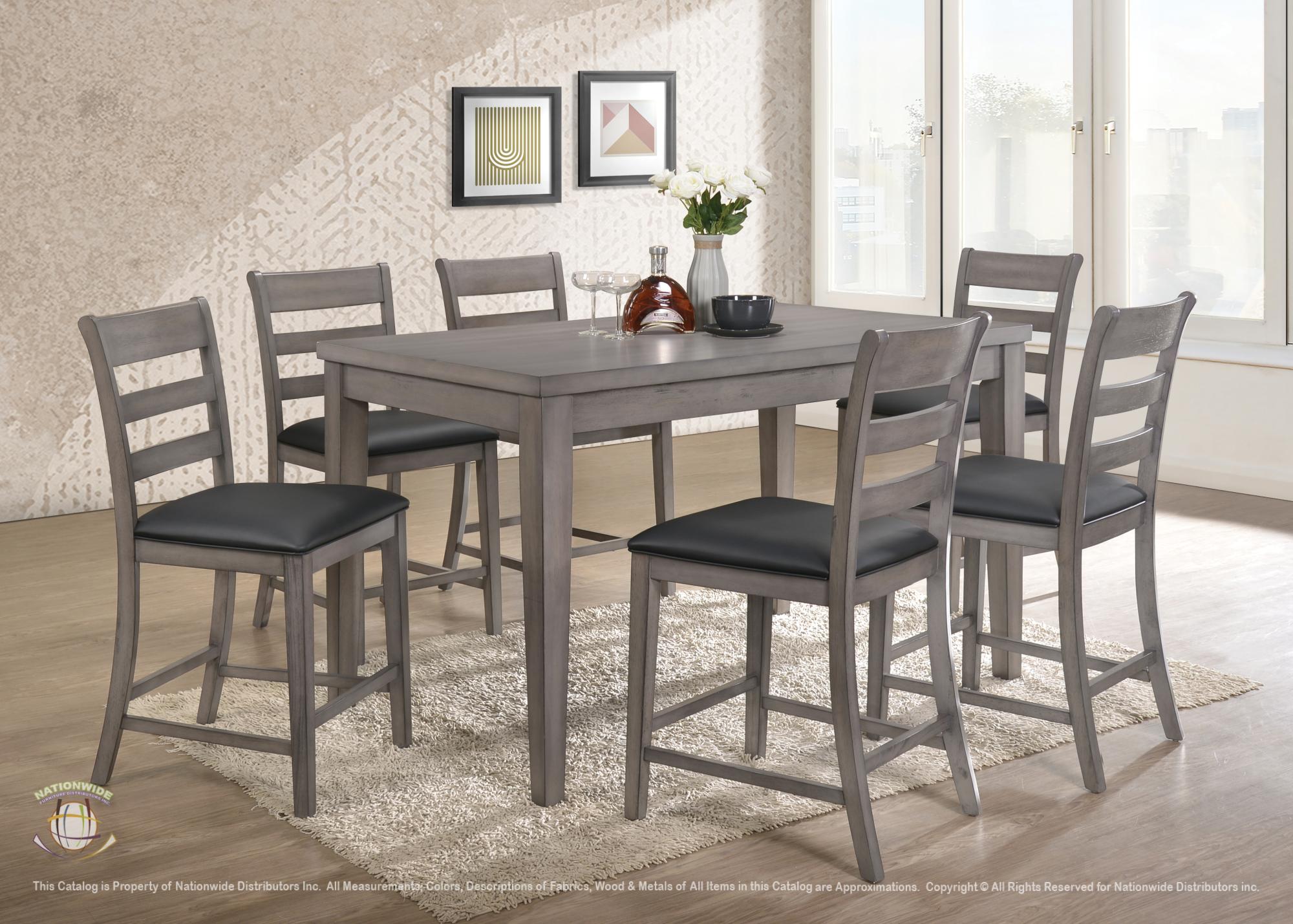 Pub Table and 6 x Pub Chair