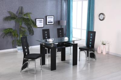 DINING TABLE & 4 SIDE CHAIRS