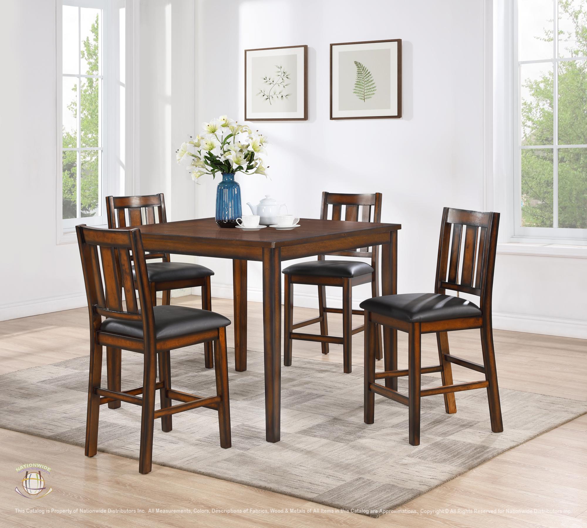 Pub Table & 4 Pub Chairs