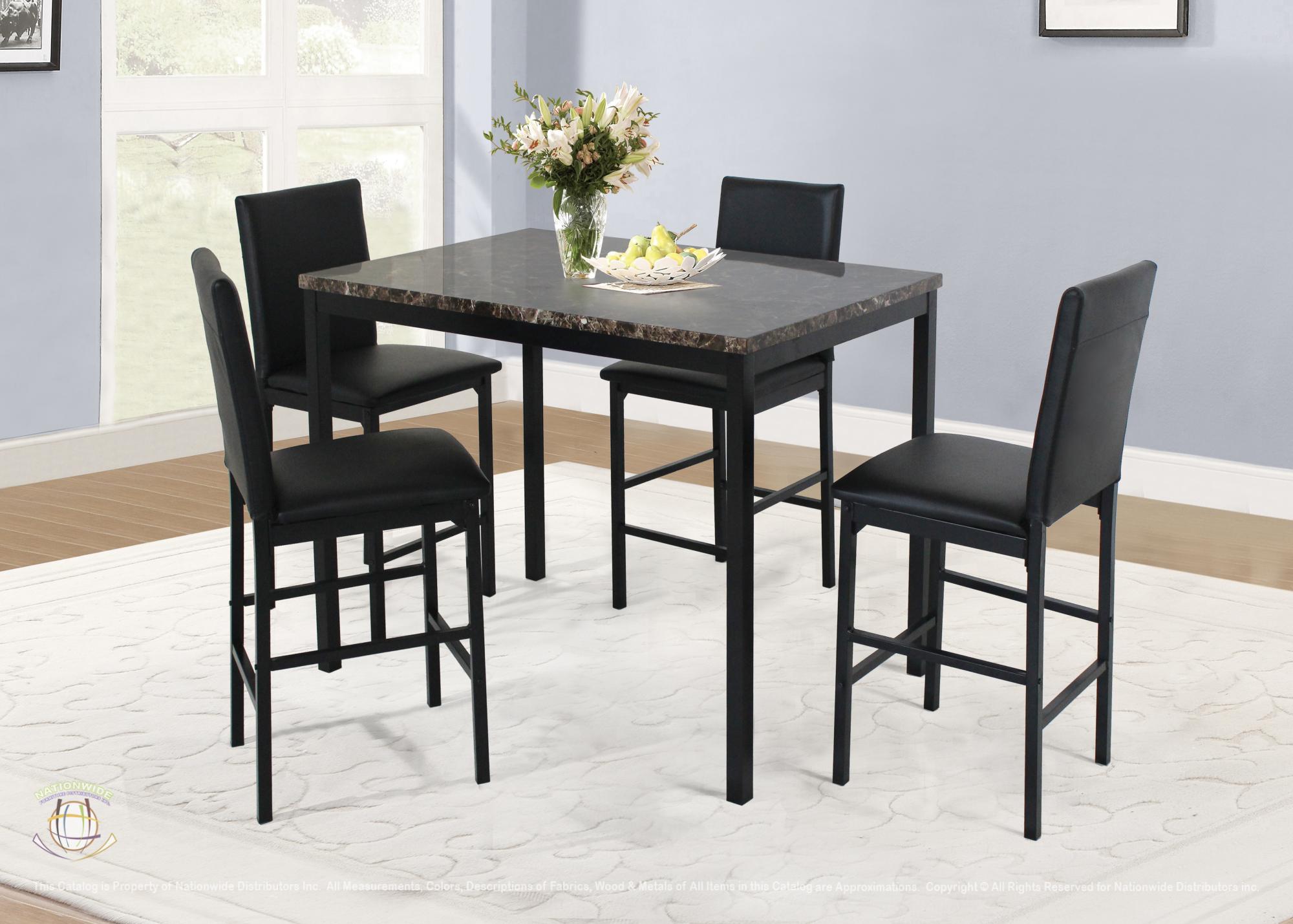 Table & 4 Pub Chair
