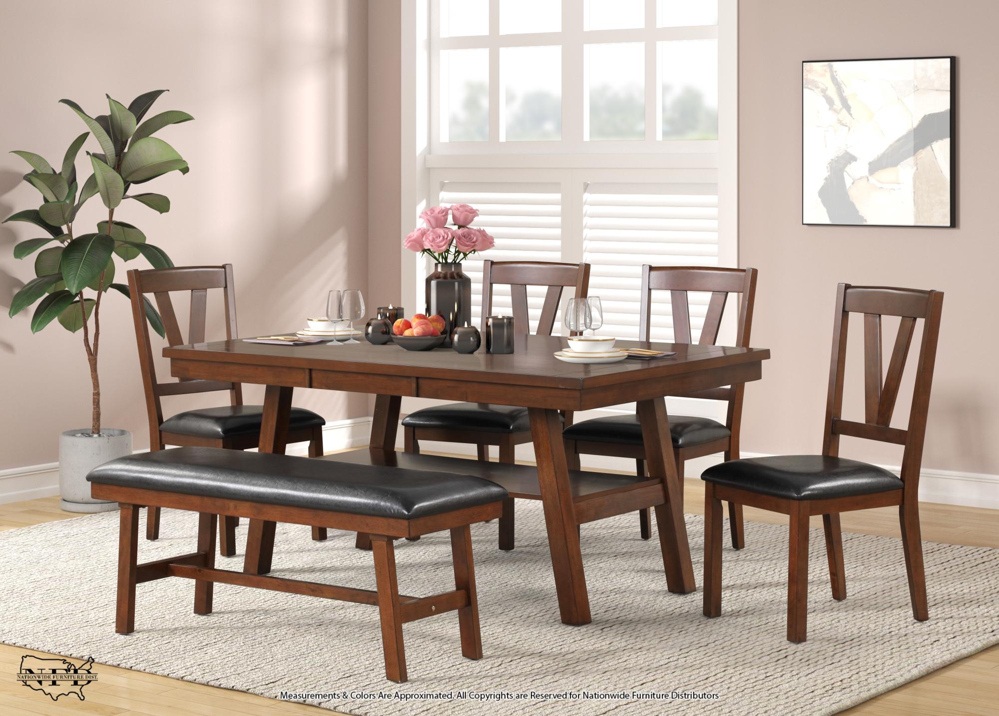 Table & 4 Chairs and Bench