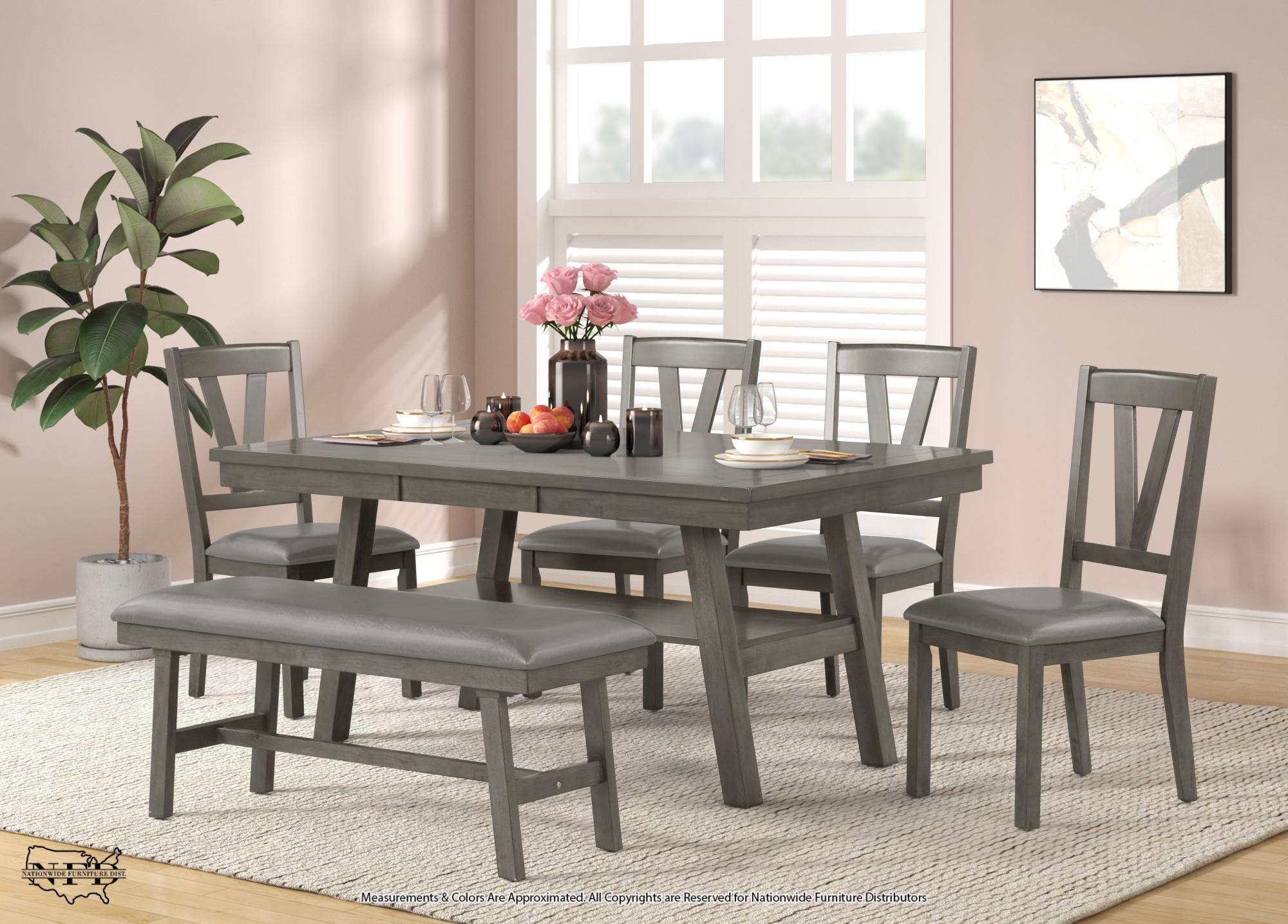 Table & 4 Chairs and Bench