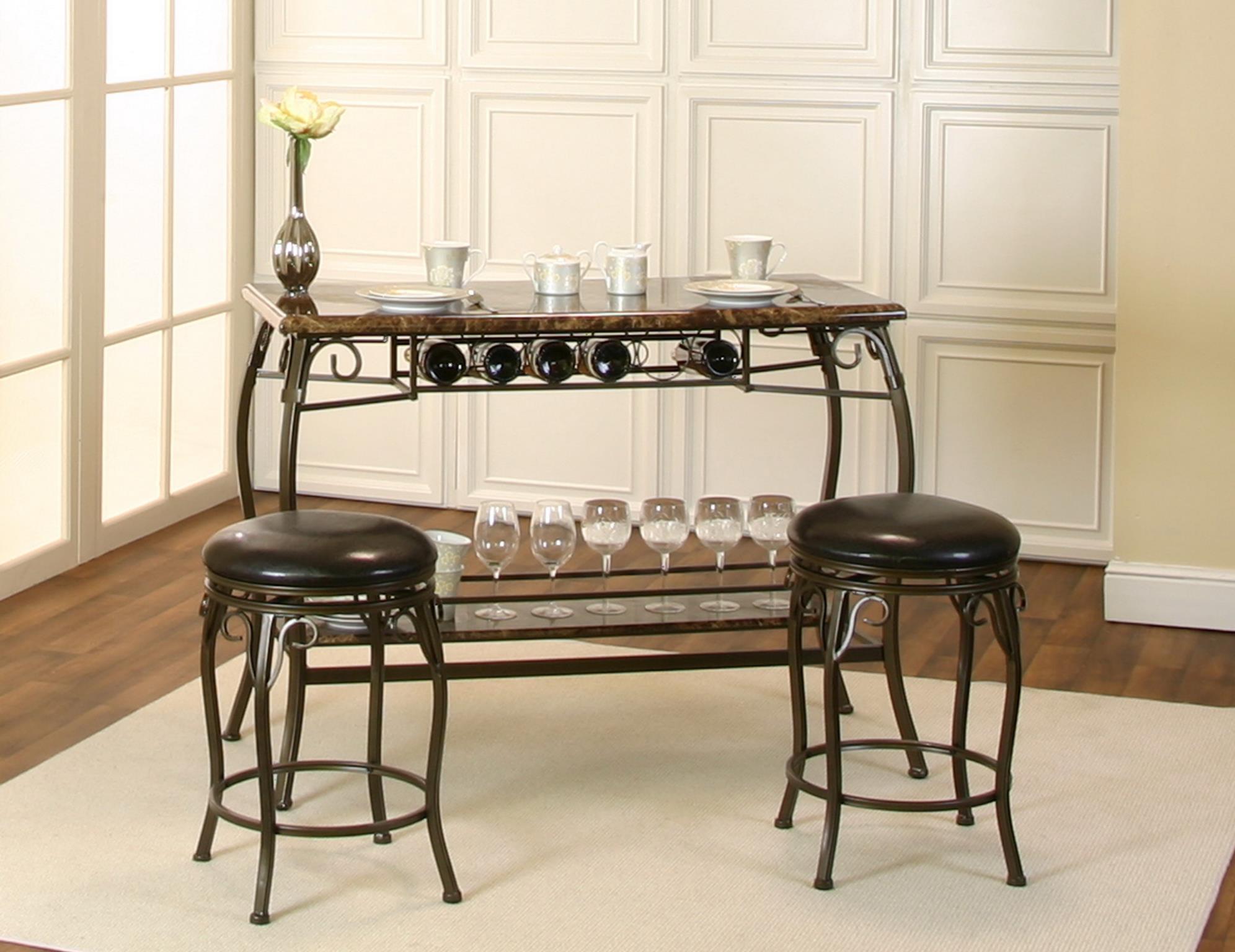 BAR UNIT & 2 STOOLS view 2