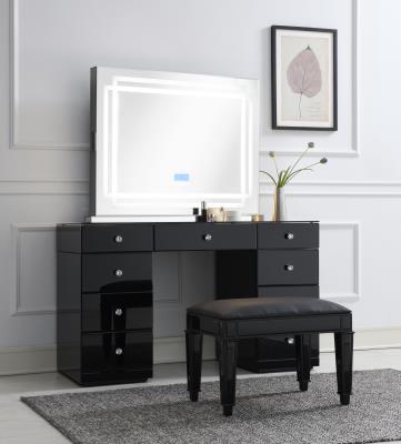 GLAMOUR VANITY SET (DRESSER + MIRROR BLUETOOTH SPEAKER WITH LIGHTS)