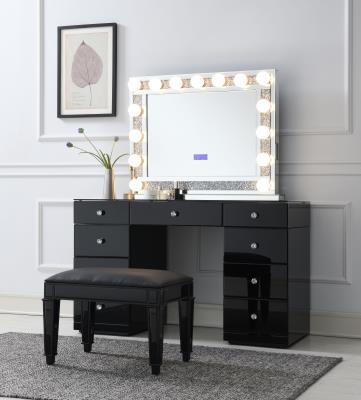 GLAMOUR VANITY SET (DRESSER + MIRROR BLUETOOTH SPEAKER WITH LIGHTS)