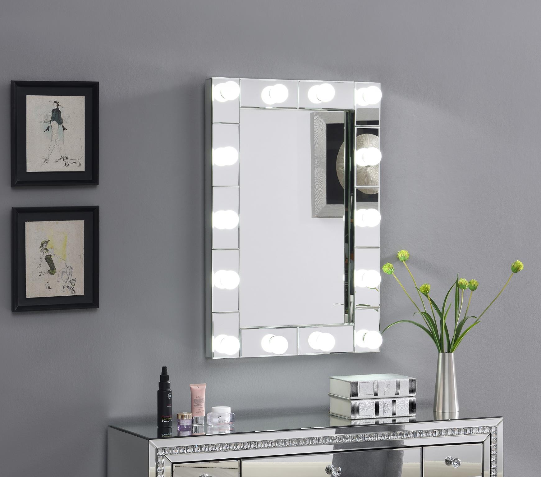 GLAMOUR LED WALL DECOR MIRROR view 2