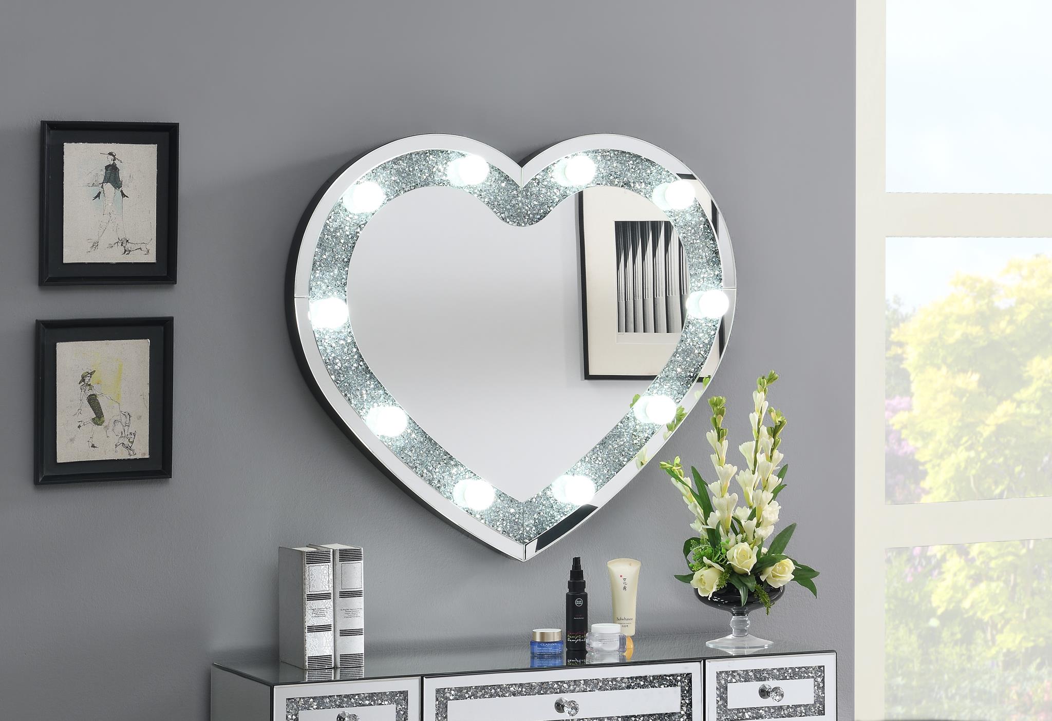 GLAMOUR LED WALL DECOR MIRROR view 2