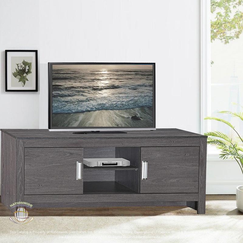 Grey Wood TV Stand