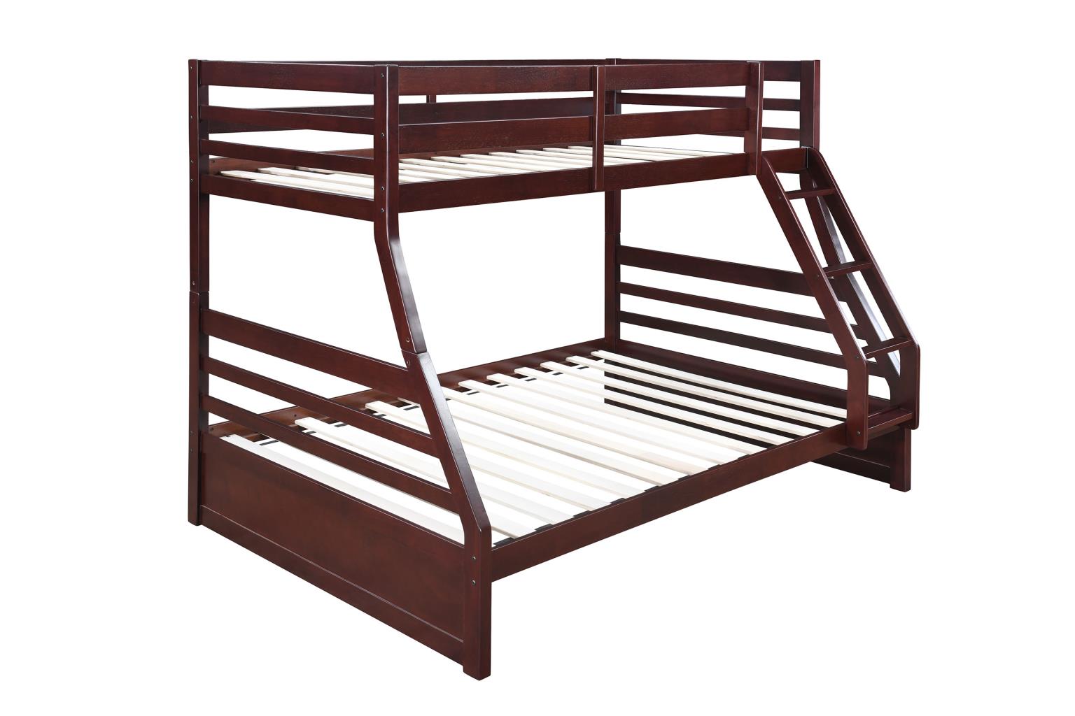 DARK BROWN TWIN/FULL BUNK BED view 7