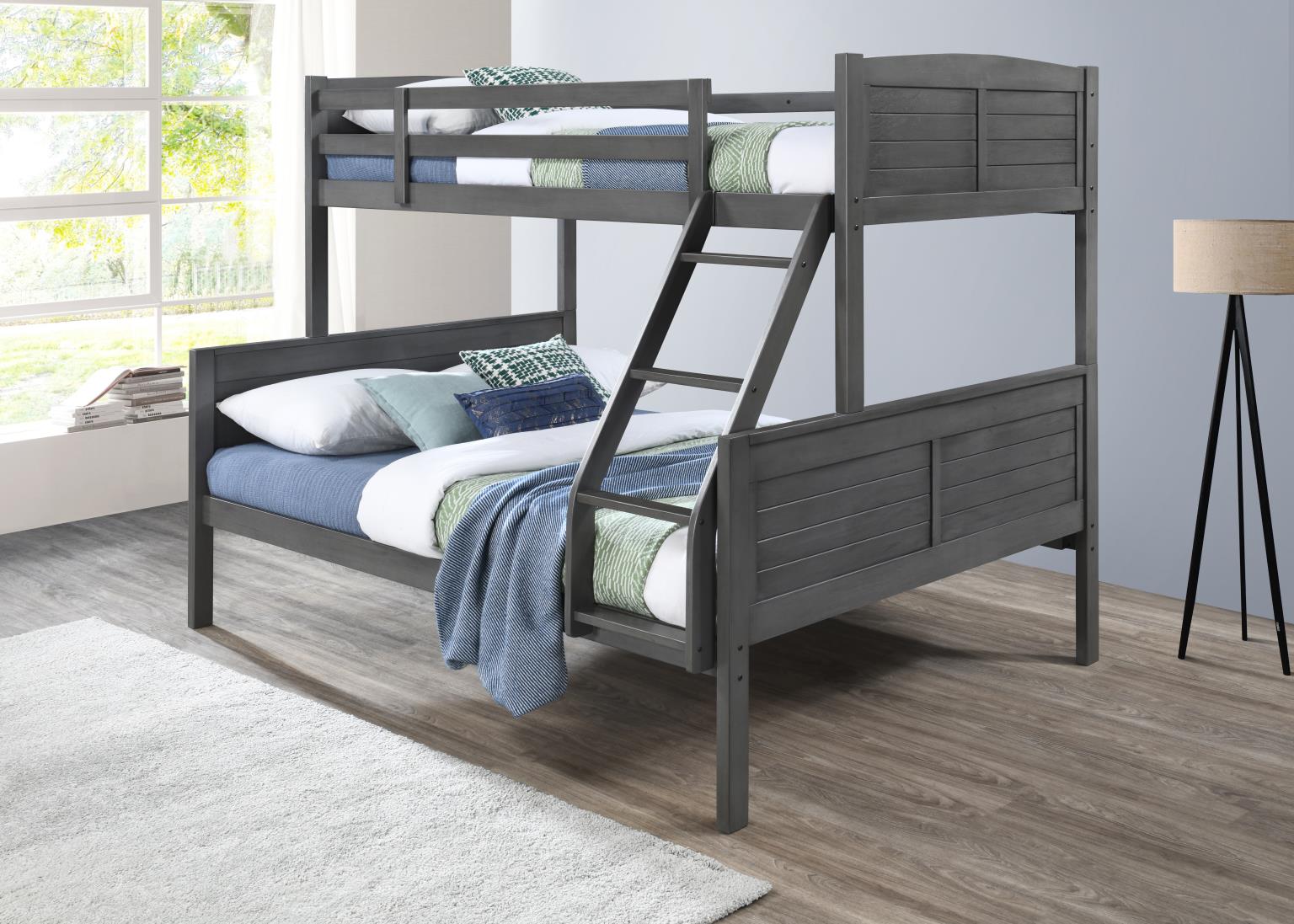 ANT. GRAY TWIN/FULL BUNK BED view 4