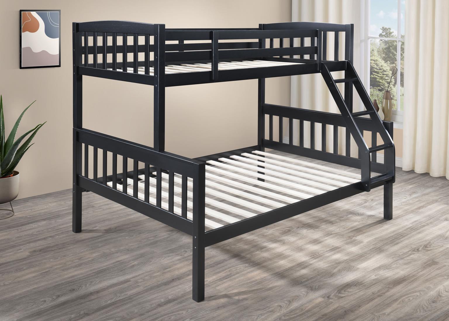 BLACK TWIN/FULL BUNK BED view 4