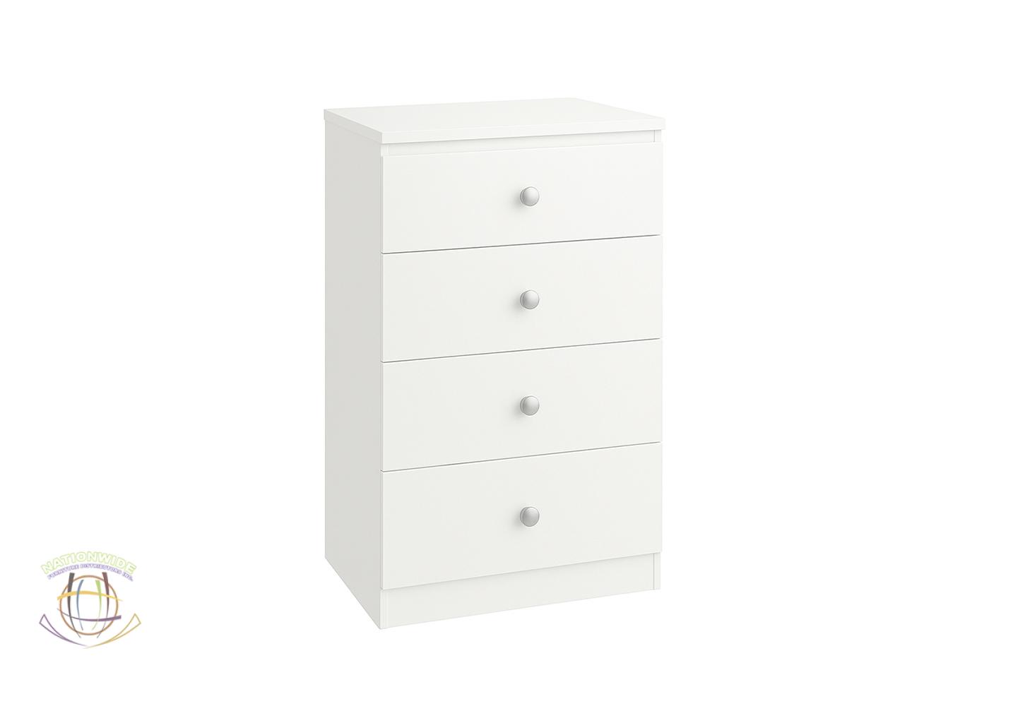4 Drawer Chest White