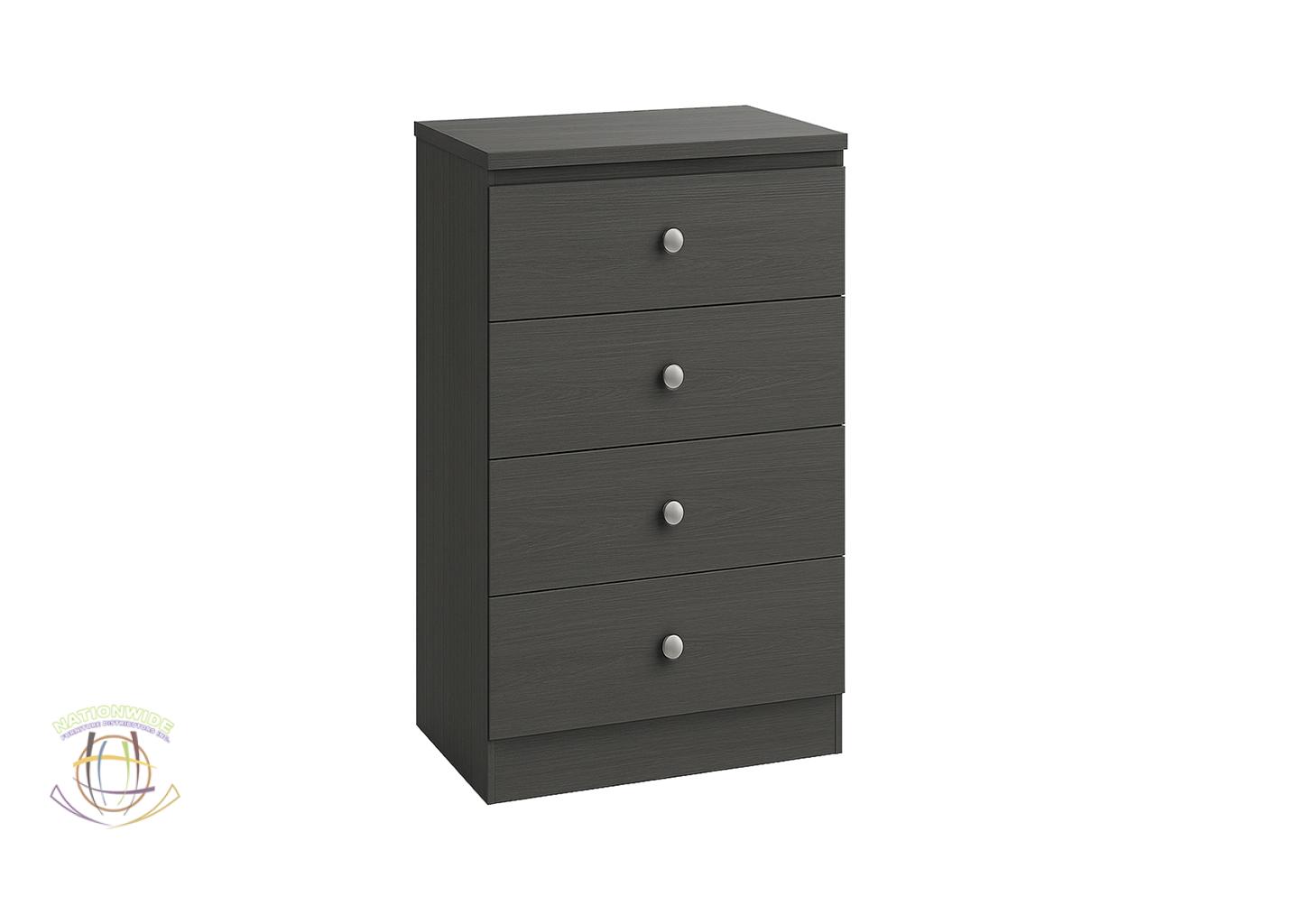 4 Drawer Chest Grey