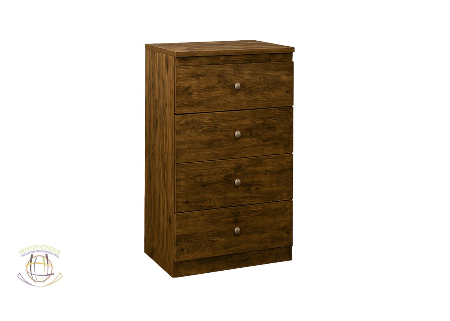 4 Drawer Chest Smoke Wood