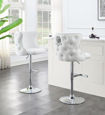 WHITE VELVET BAR STOOL (PRICE PER CHAIR MOQ IS 1)