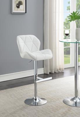 WHITE LEATHER PU BAR STOOL (PRICE PER CHAIR MOQ IS 2)