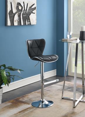BLACK LEATHER PU BAR STOOL (PRICE PER CHAIR MOQ IS 2)