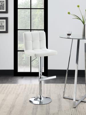 WHITE LEATHER PU BAR STOOL (PRICE PER CHAIR MOQ IS 2)