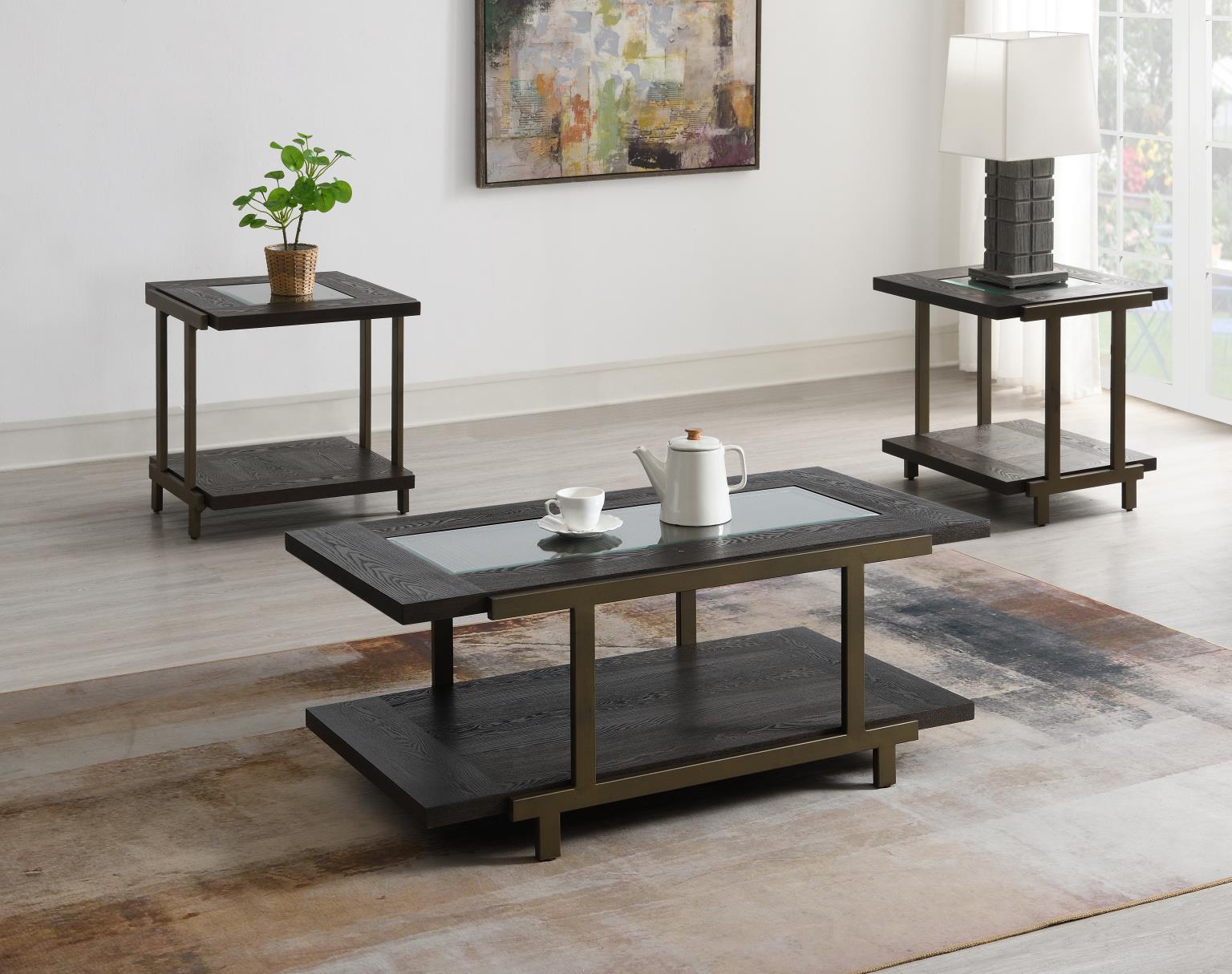 COFFEE TABLE - 2 END TABLES view 2