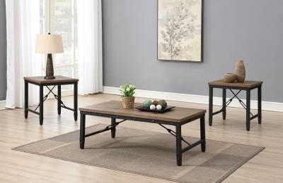 COFFEE TABLE - 2 END TABLES