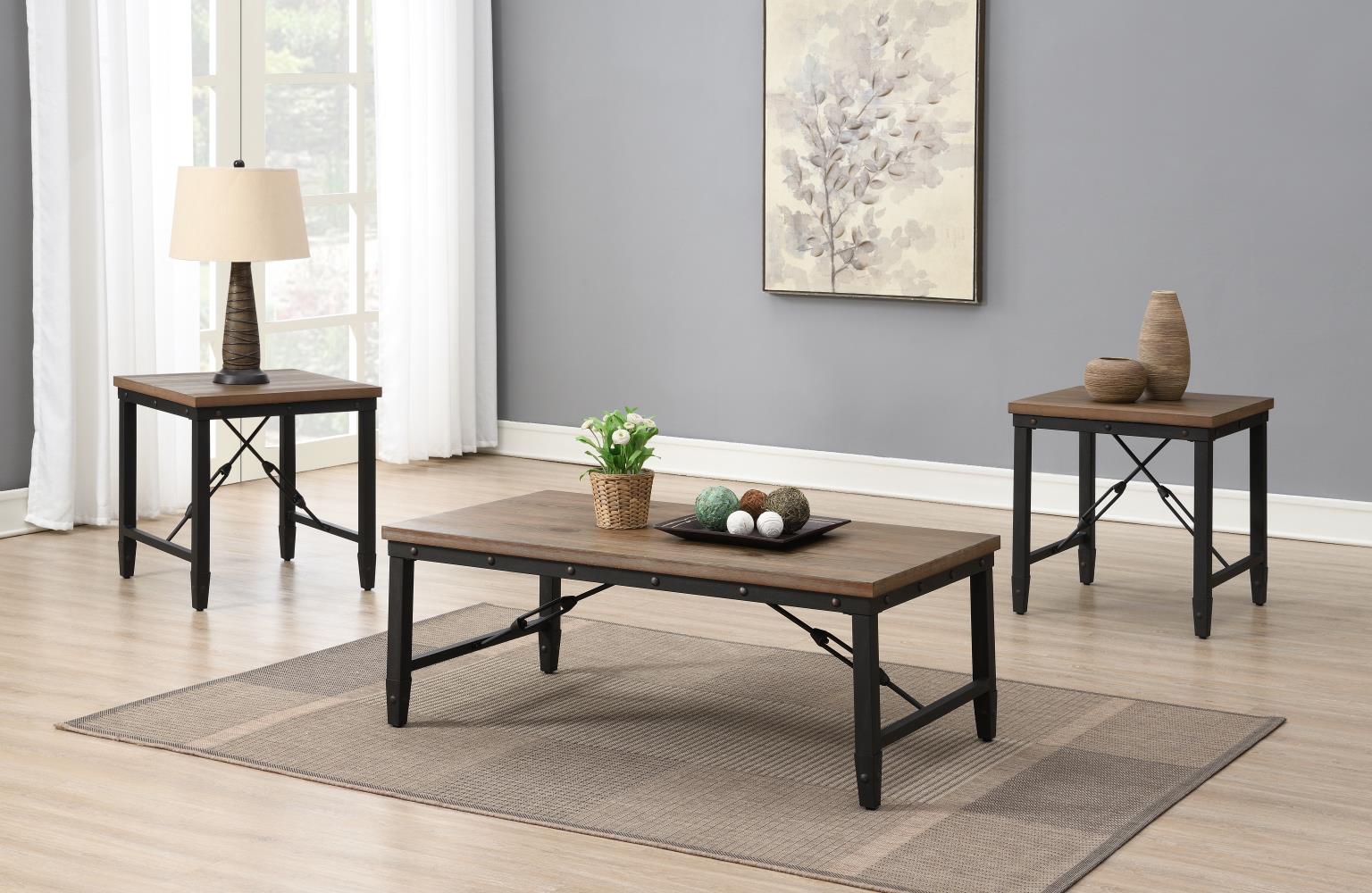 COFFEE TABLE - 2 END TABLES view 2