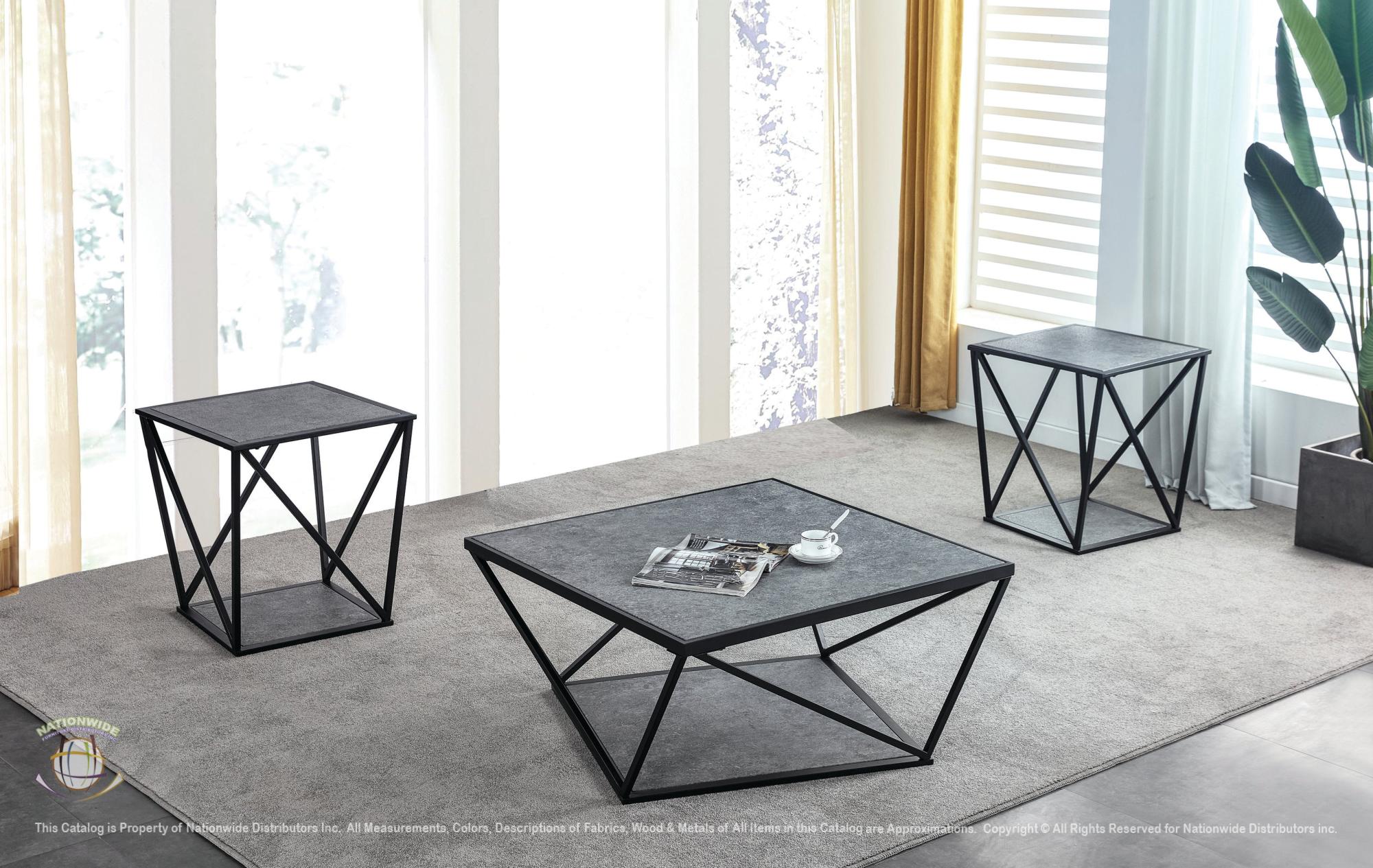 Cocktail Table and 2 x End Table view 2