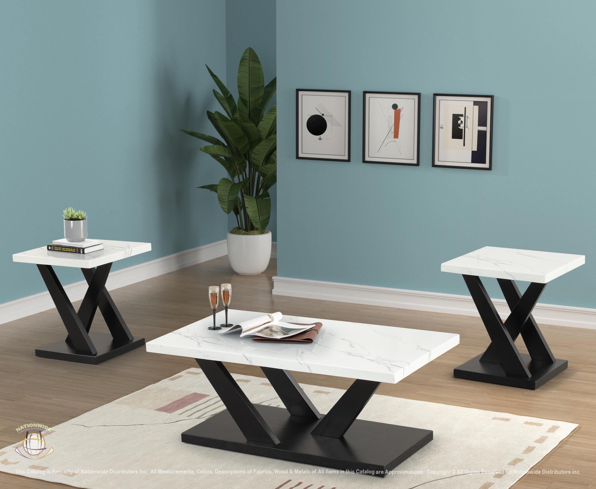 Cocktail & 2 End Tables