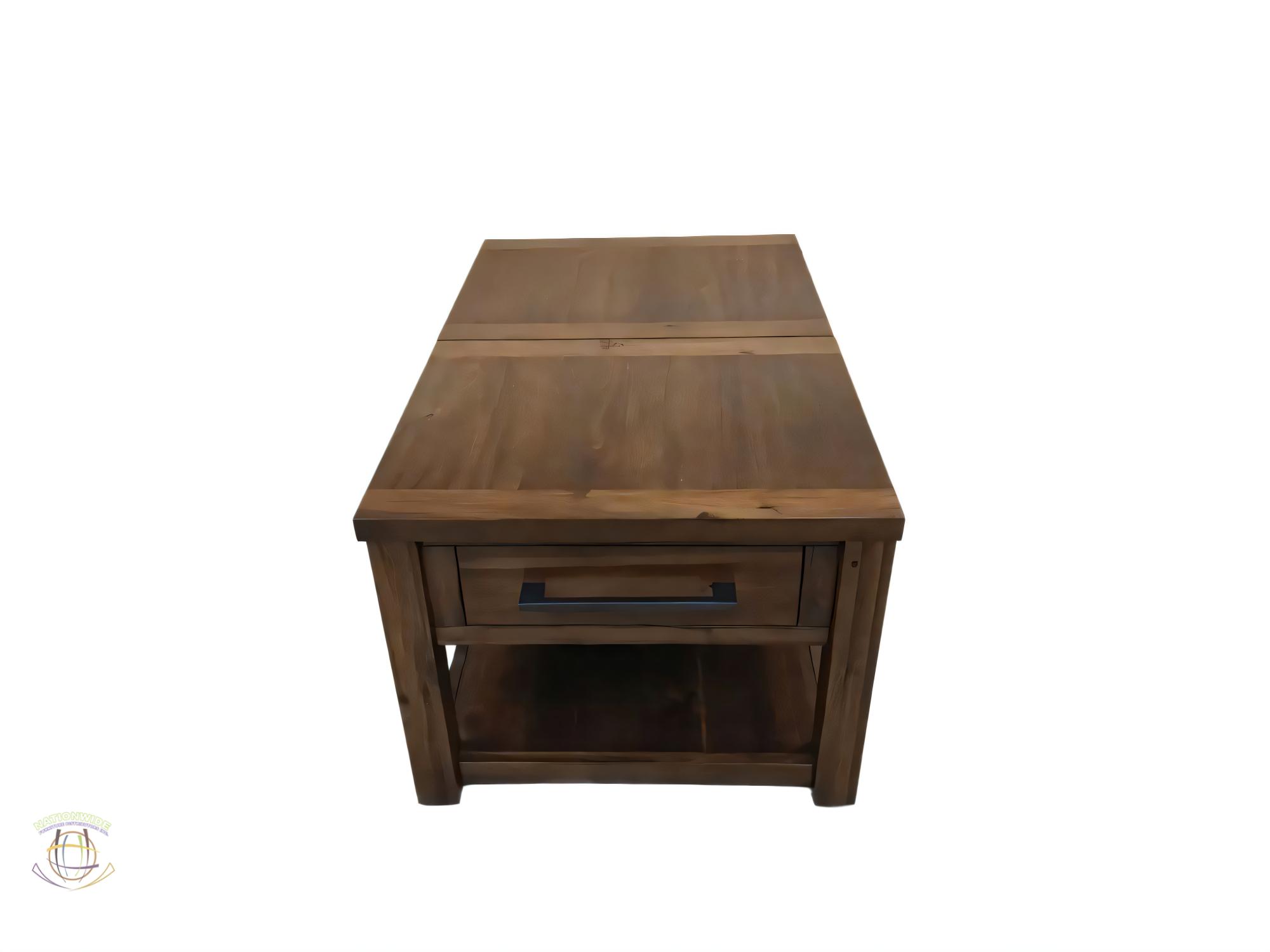 Lift Top Coffetable w/ Drawer and 2 x End Table view 3