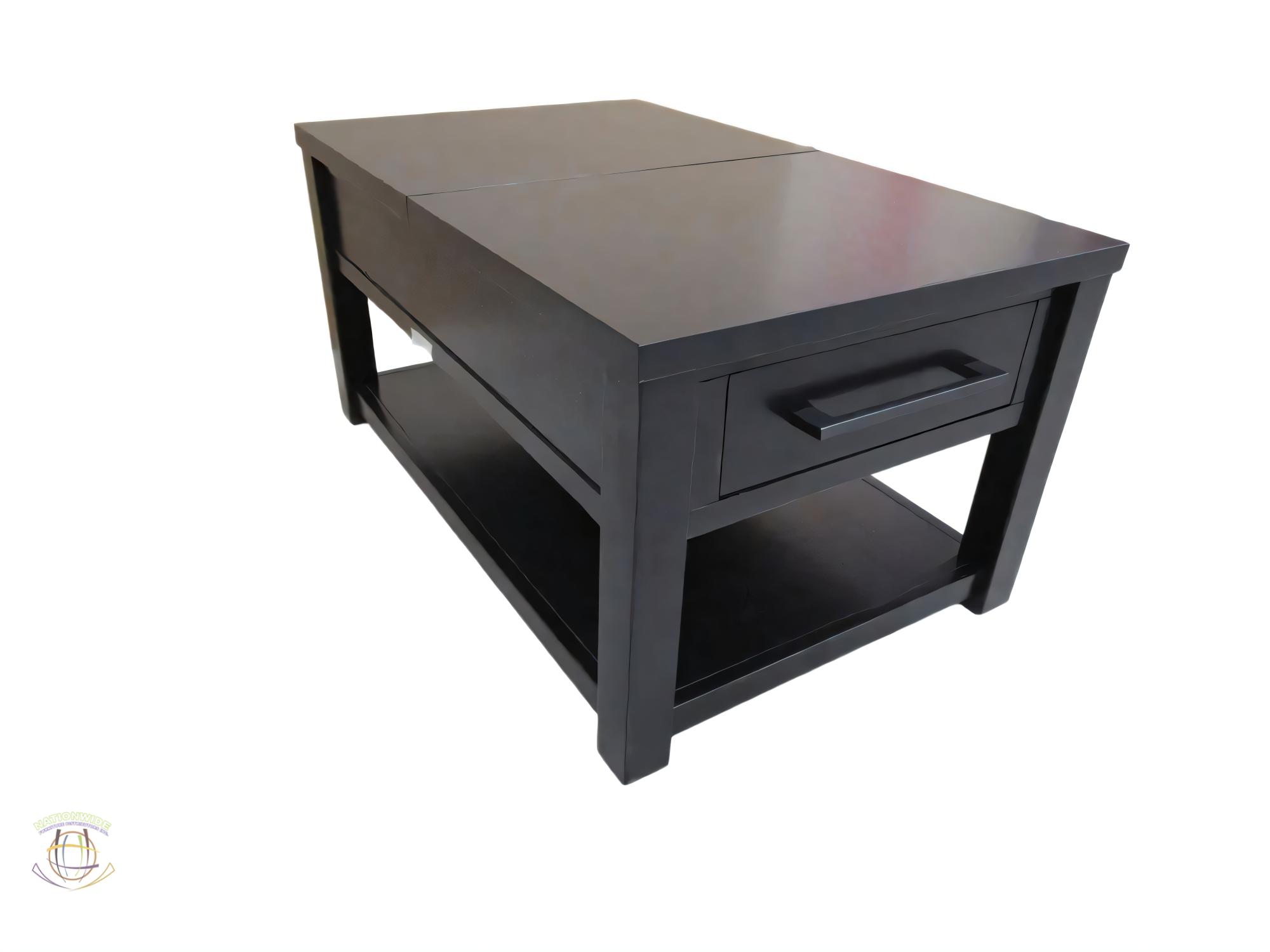 Lift Top Coffetable w/ Drawer and 2 x End Table view 2