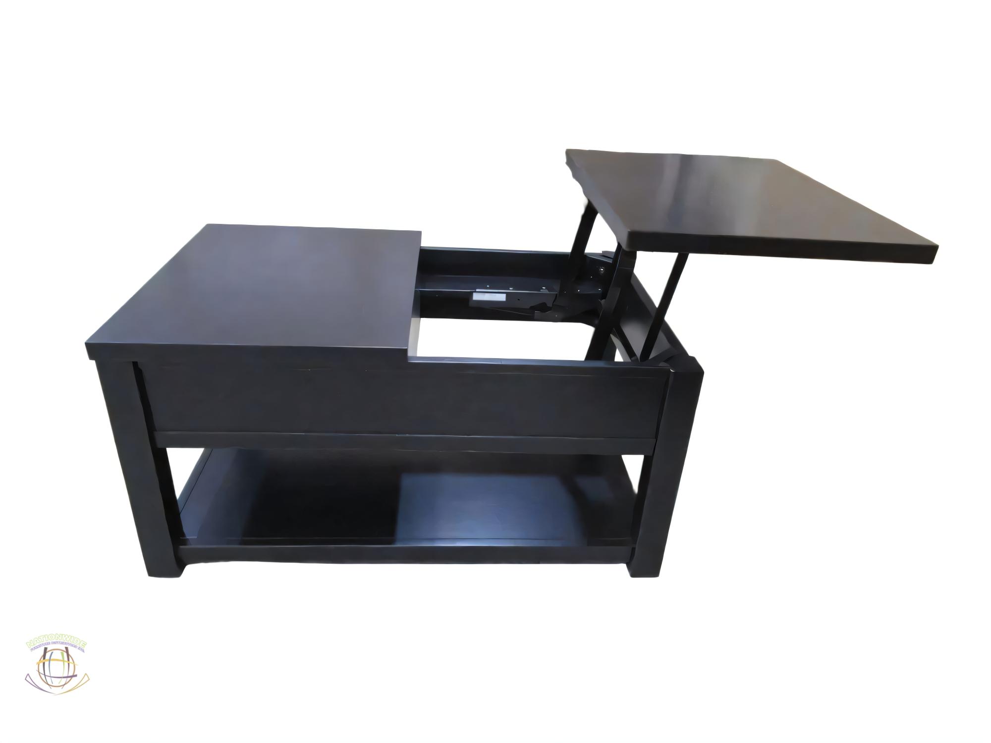 Lift Top Coffetable w/ Drawer and 2 x End Table view 3