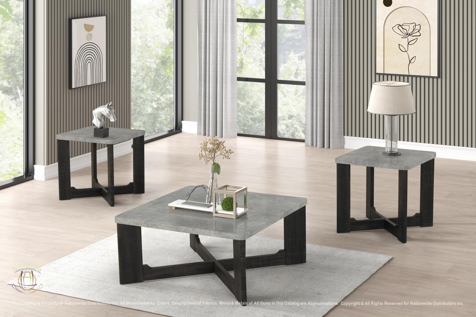 Cocktail & 2 End Tables