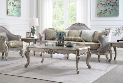 TRADITIONAL CHAMPAGNESILVER COFFEE TABLE