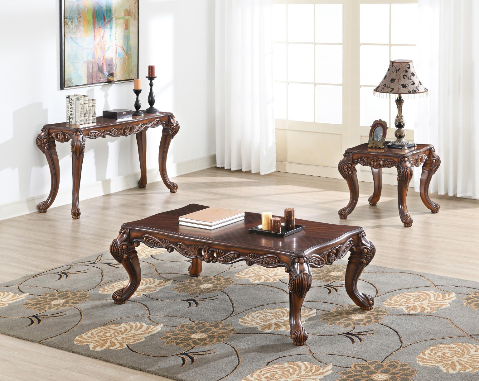 Coffee Table & 2 End Tables view 2