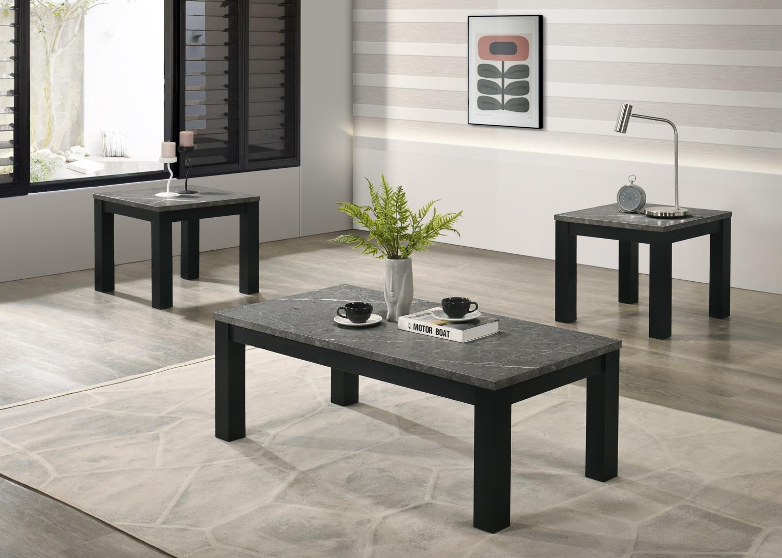 MELAMINE TOP 3 PK TABLE SET (3/CN) view 2